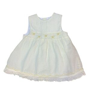 Charming Vintage Seersucker Sleeveless Dress